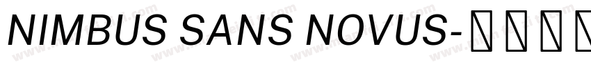 NIMBUS SANS NOVUS字体转换